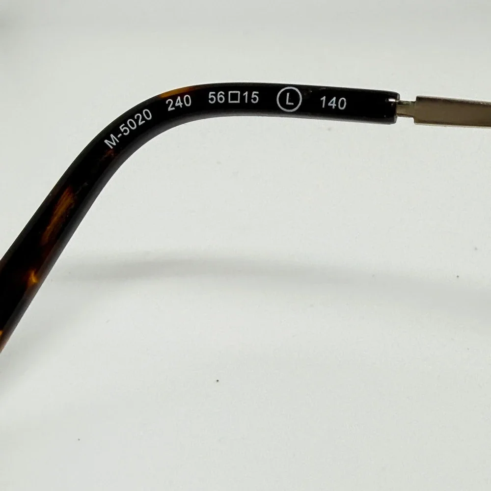 Marchon NYC Womens‎ Eyeglasses M5020 Tortoise Shell Metal Frame 56 15 140 21464